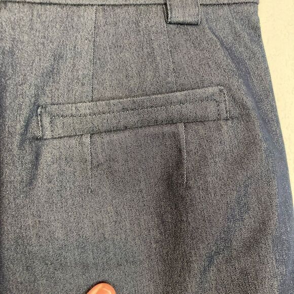 Talbots NWOT dark chambray high waist slim trousers - Picture 10 of 10